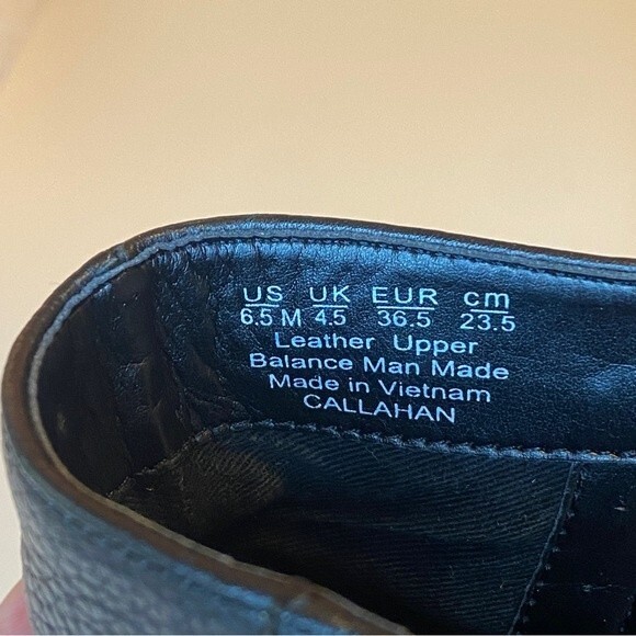 FRANCO SARTO Callahan black leather block heel ankle booties - Size 6.5M - Picture 10 of 11